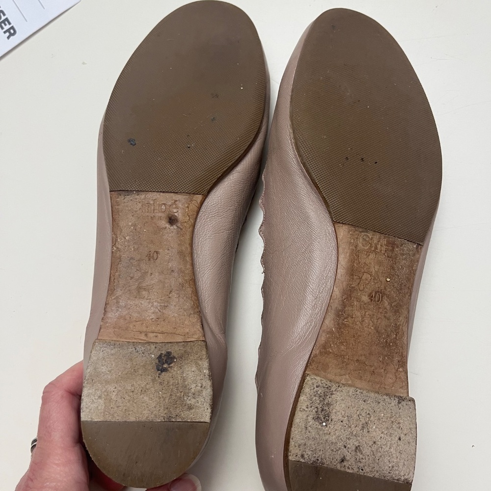 Chloe Lauren Scalloped Edge Ballet Flats - Picture 7 of 7
